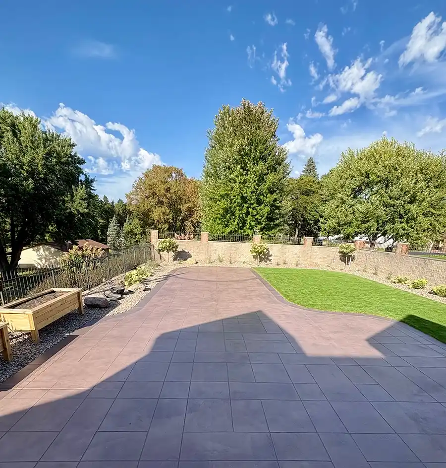 Back Yard Stamped Concrete