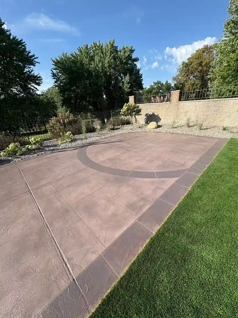 Stamped Decorative Concrete patio