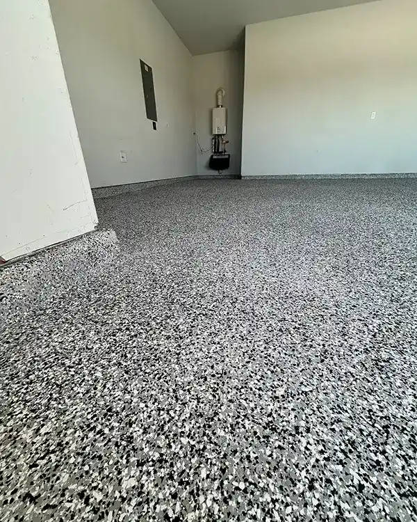 Floor resurfacing indoors